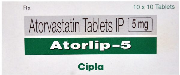 Atorlip 5 mg Tablets manufactured by Cipla limited