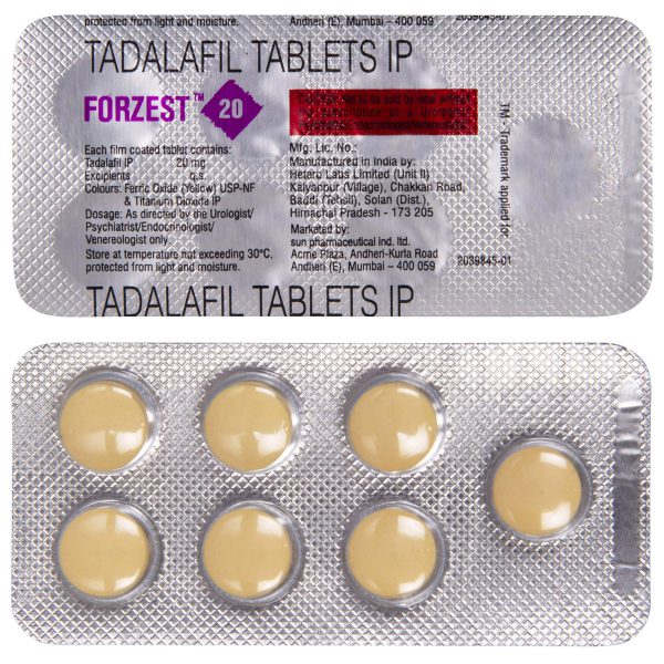 Forzest 20 mg Tablets Strip
