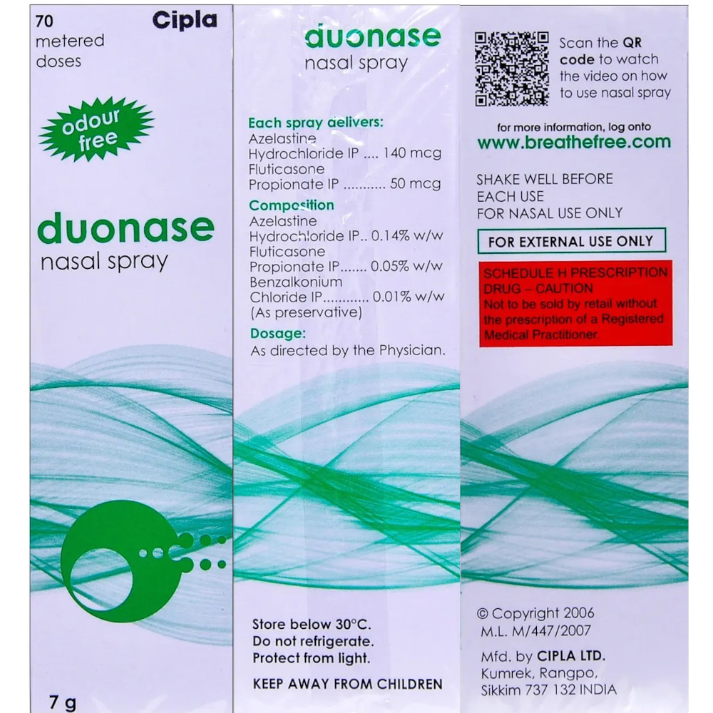 Duonase Nasal Spray | Generic Azelastine | Side Effects | Dosage