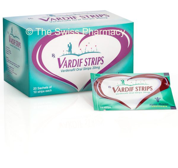 Vardif 20 mg Oral Strips manufactured by Alpha Pharma Healthcare