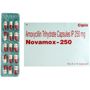 Novamox Capsules (Generic Amoxil) 250 mg manufactured by Golden Cross Pharm