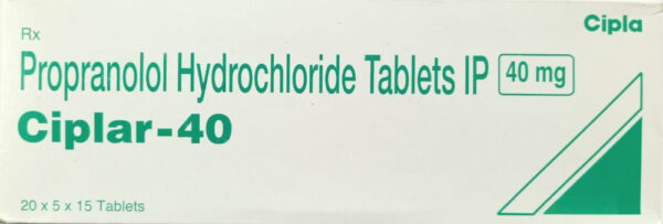 Ciplar 40 mg Tablets manufactured by Cipla Limited, India